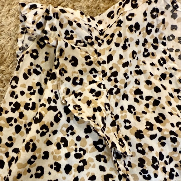 NWT J. Crew Flutter Sleeve Cheetah Wrap Dress - Picture 4 of 5